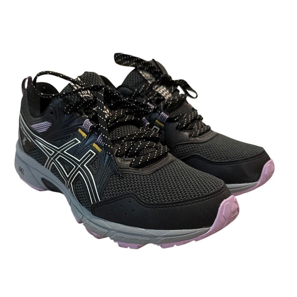ASICS Gel-Venture 8 Trail Running Shoes Women’s 7.5 Wide Black/Lavender